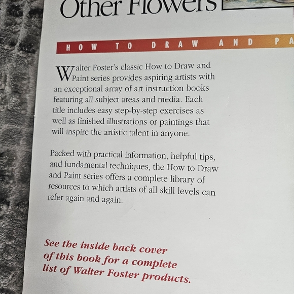 How to Draw and Pain Roses and Other Flowers HT130 Walter Foster Vintage Softcov - Picture 6 of 16